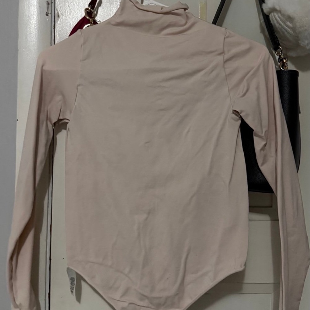 Skims Essential Mock Neck Long Sleeve Bodysuit